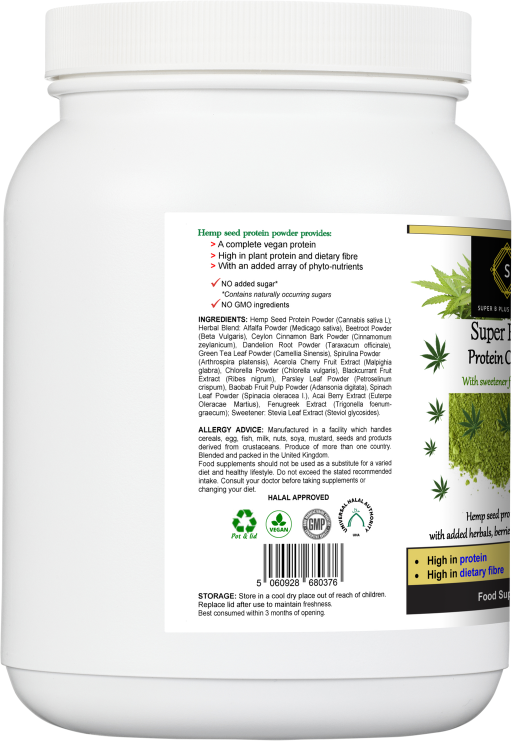 Super Hemp Protein Complex – Plant-Based Sports Protein Supplement | Feel Better