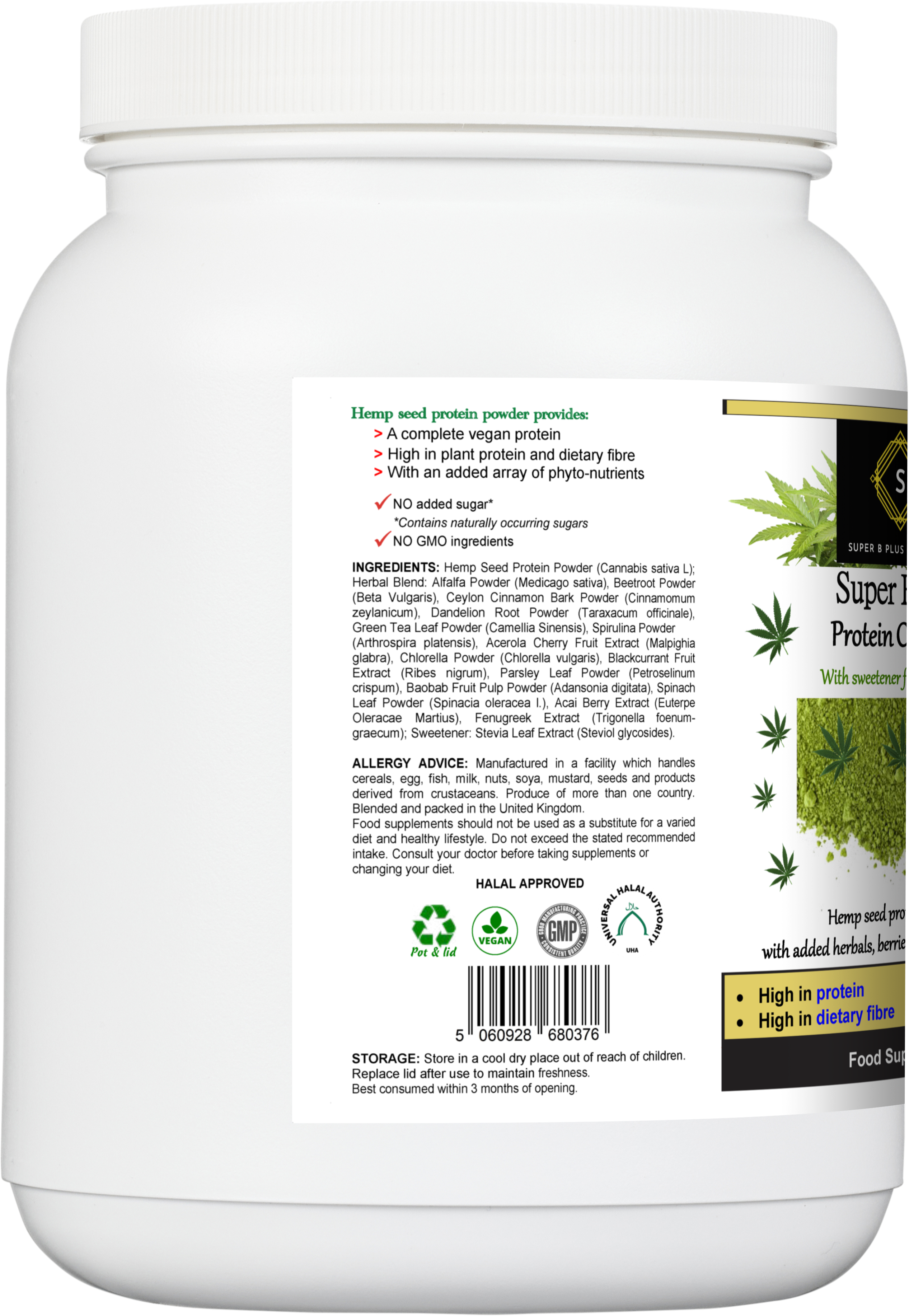 Super Hemp Protein Complex – Plant-Based Sports Protein Supplement | Feel Better