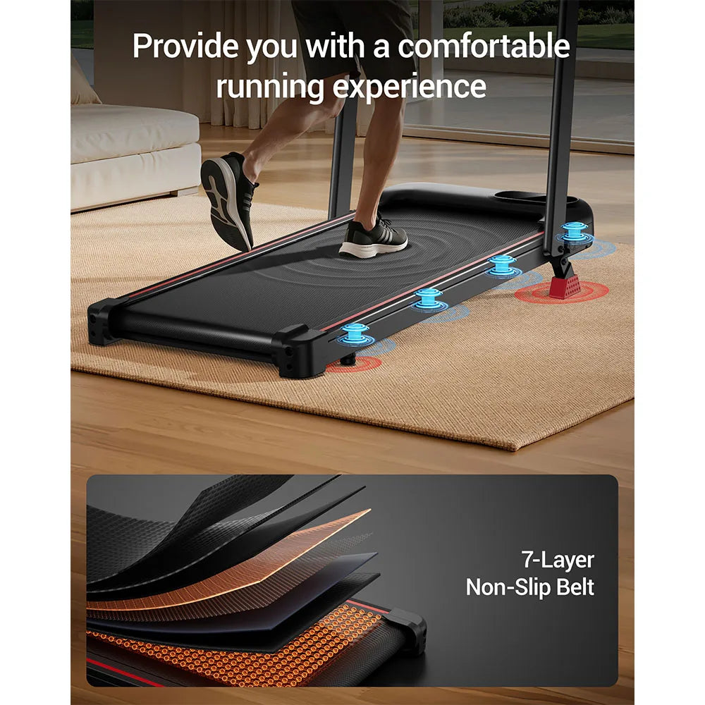 ROBORE U18F Foldable Treadmill – 15% Incline, 2.5HP, 136kg Capacity