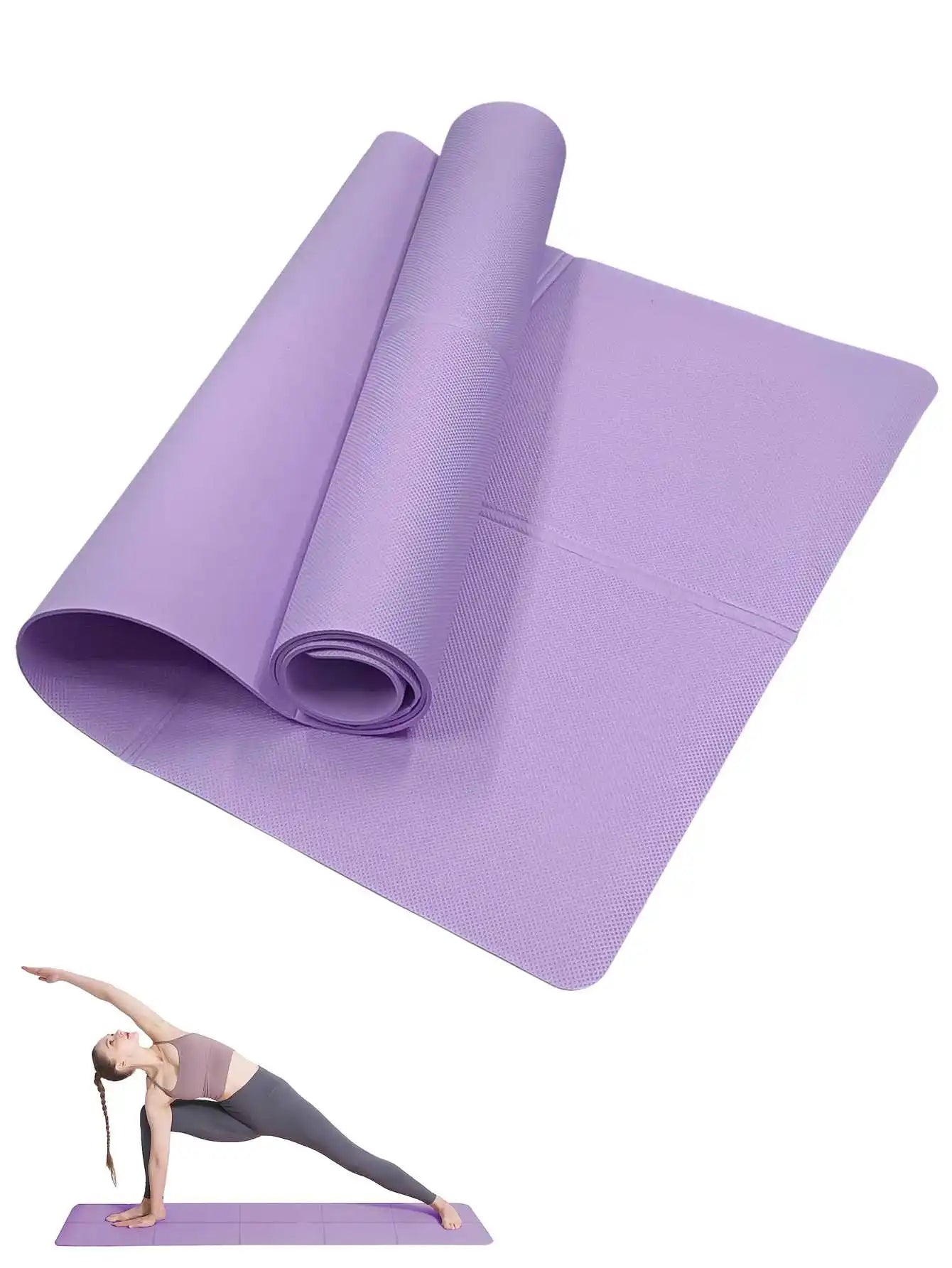 Yoga & Pilates Mat 3/4/6mm – Non-Slip Exercise Pad