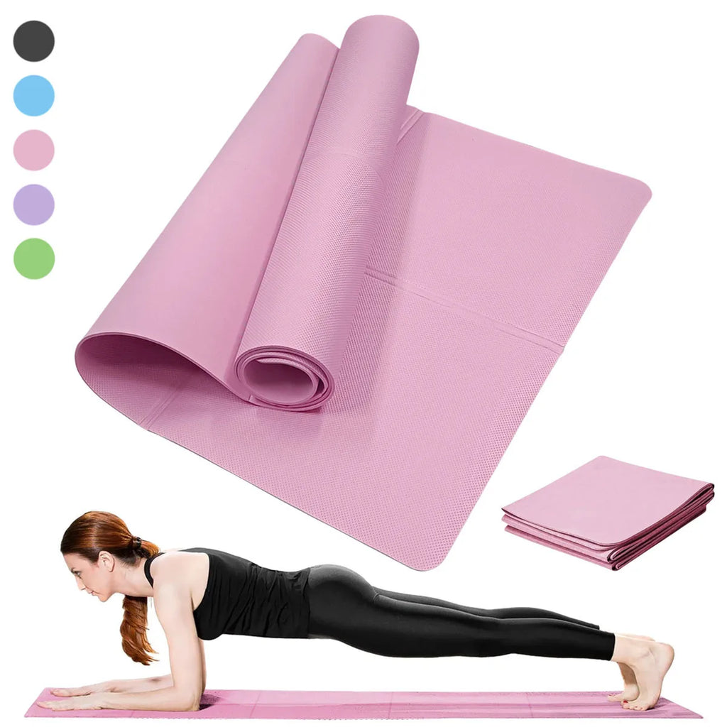 Yoga & Pilates Mat 3/4/6mm – Non-Slip Exercise Pad