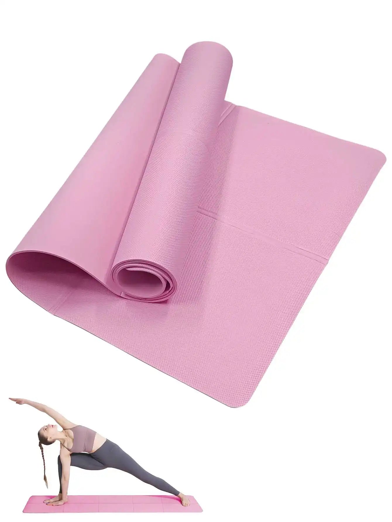 Yoga & Pilates Mat 3/4/6mm – Non-Slip Exercise Pad