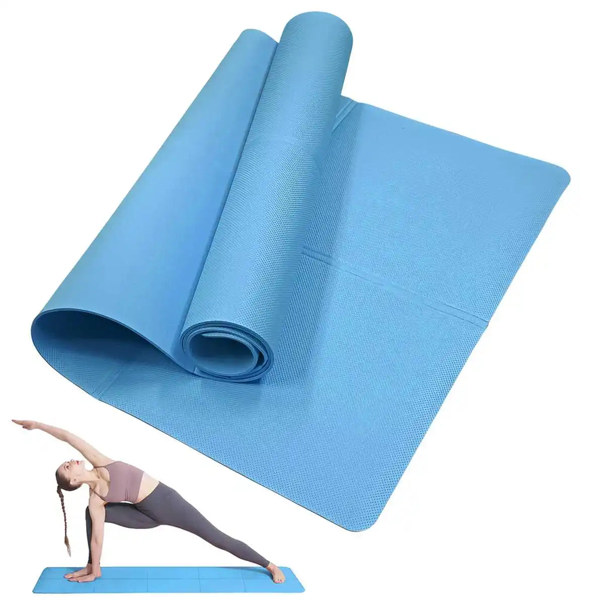 Yoga & Pilates Mat 3/4/6mm – Non-Slip Exercise Pad