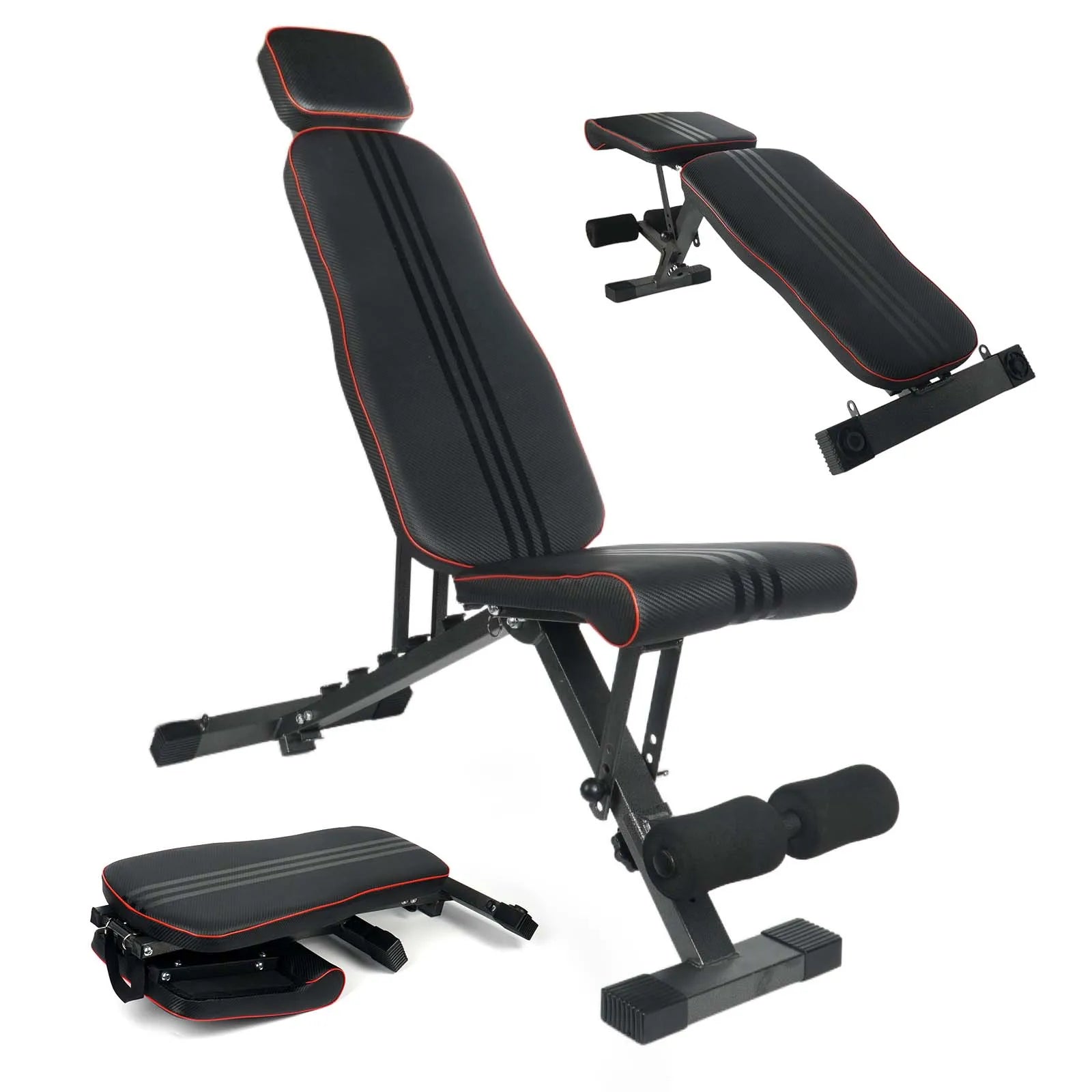 Adjustable Dumbbell Bench for Home Gym – Foldable Weight Bench with Steel Frame.