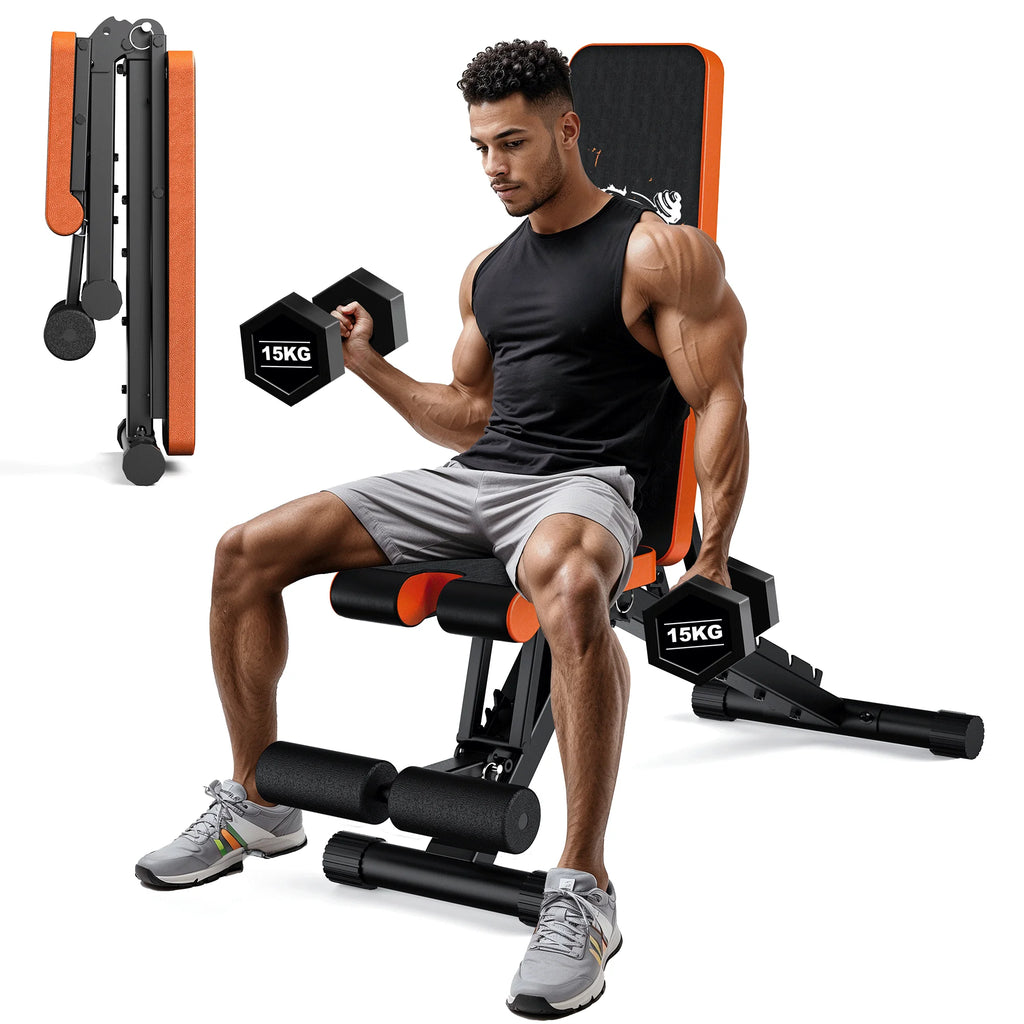 Foldable Adjustable Weight Bench A200 – 400kg Capacity
