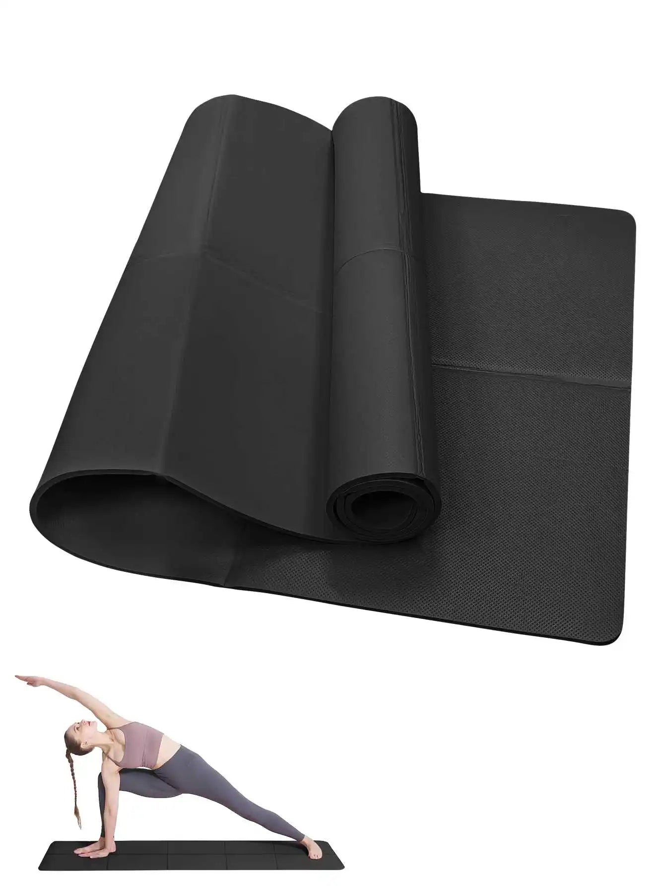 Yoga & Pilates Mat 3/4/6mm – Non-Slip Exercise Pad