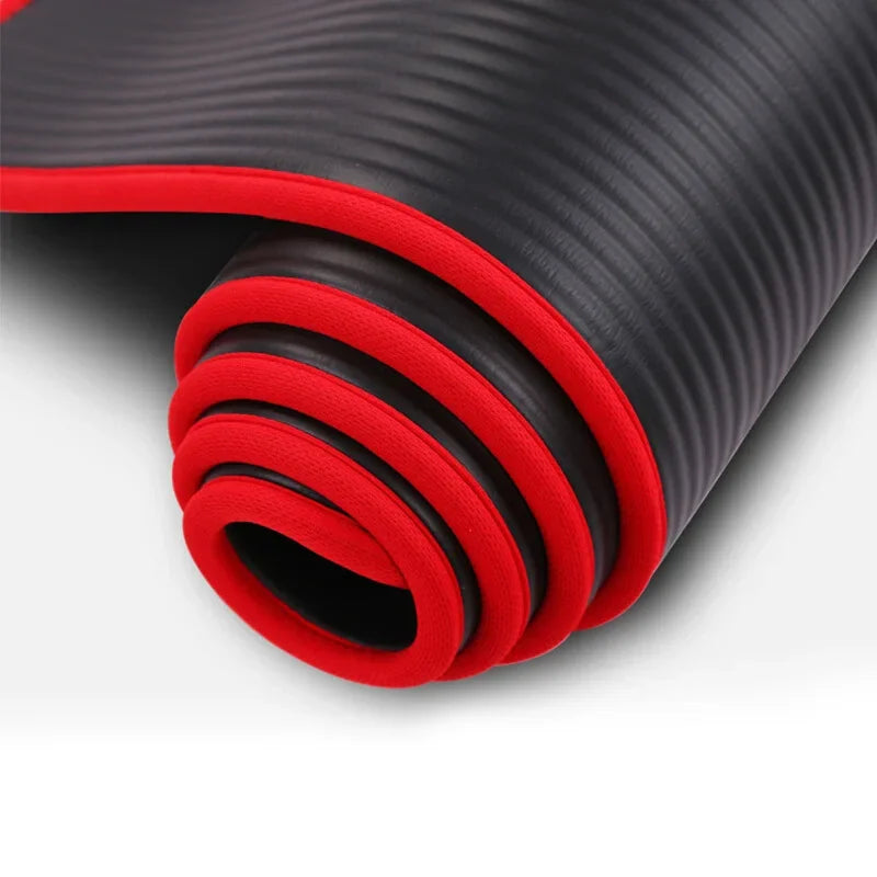 10mm NBR Yoga Mat – Extra Thick, Non-Slip, 183x61cm