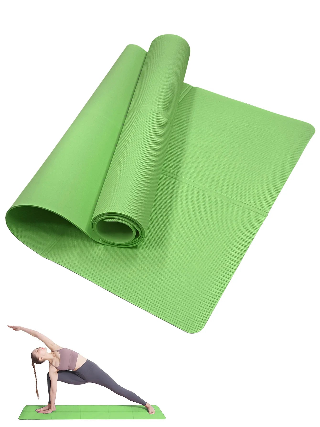Yoga & Pilates Mat 3/4/6mm – Non-Slip Exercise Pad