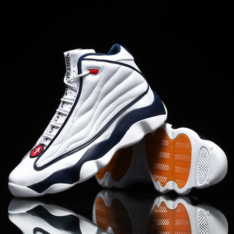 Fashion Thick Bottom Wear-resistant High-top Trendy Running Basketball Shoes.
