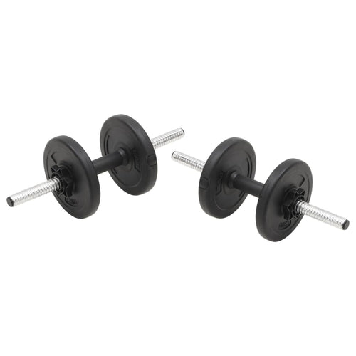 barbell and dumbbell set.