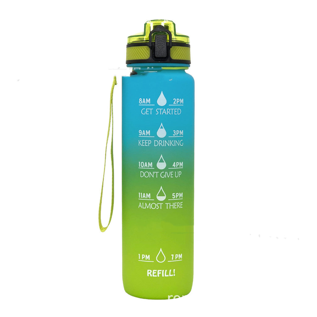 Sports Frosted Gradient Water Bottle.