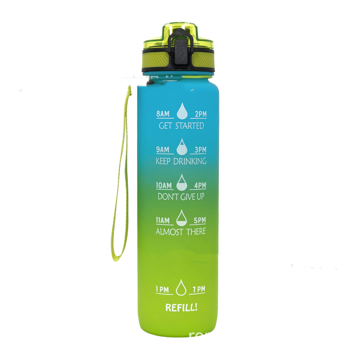 Sports Frosted Gradient Water Bottle.