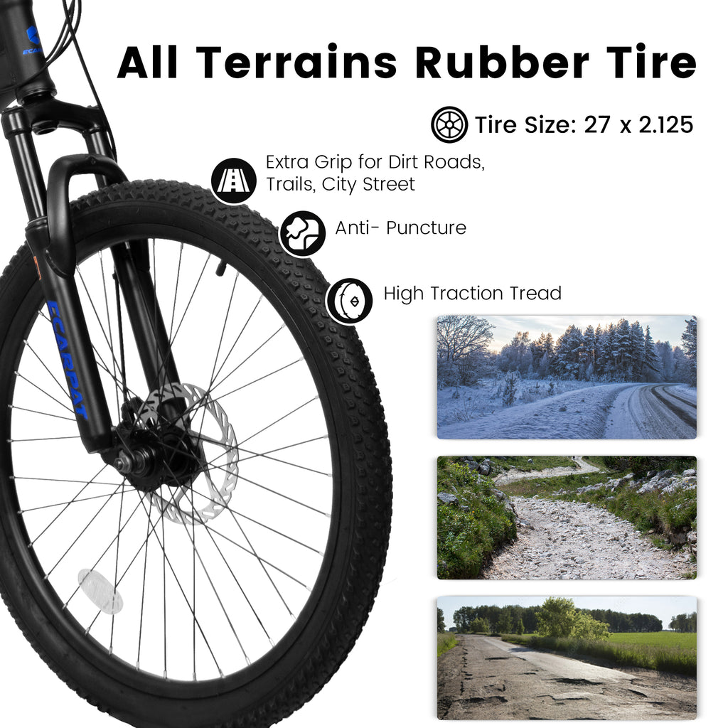 A2760 27.5" Mountain Bike – Full Suspension, 21-Speed, Disc Brakes