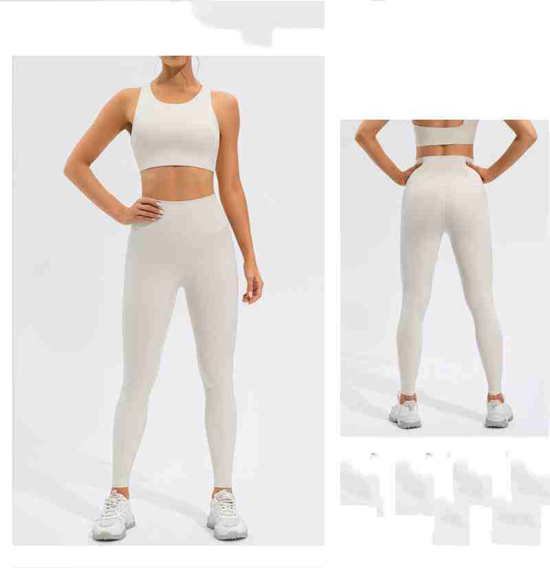 Women's High Waist Yoga Set – Lycra Top & Leggings