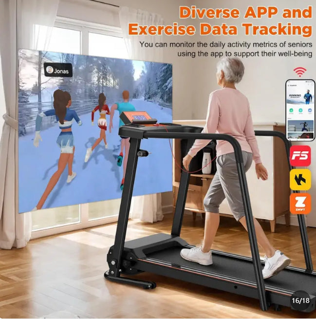 Low-Impact Compact Walking Treadmill – Gentle Cardio for All Fitness Levels | Feel Better