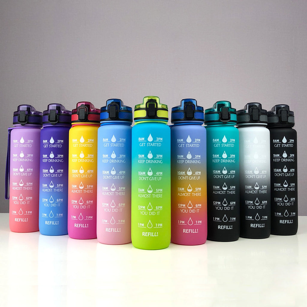 Sports Frosted Gradient Water Bottle.