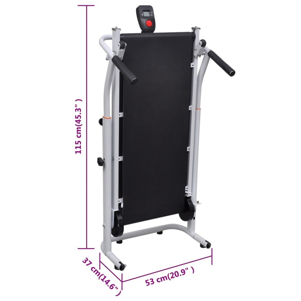Mini Treadmill Foldable 93x36 cm Black.