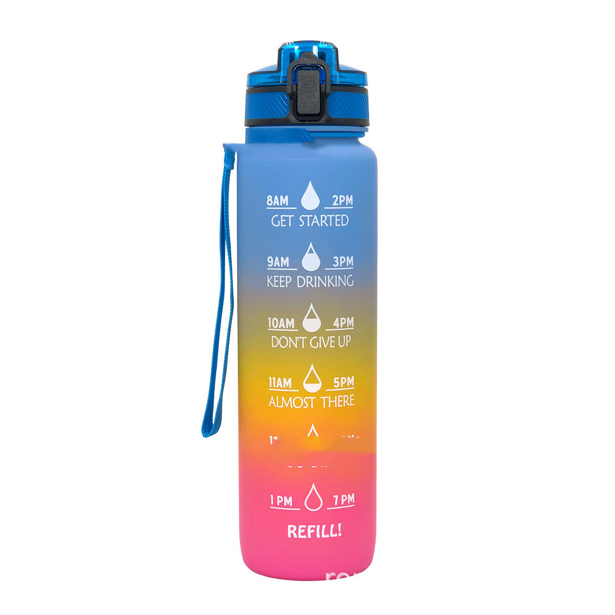 Sports Frosted Gradient Water Bottle.