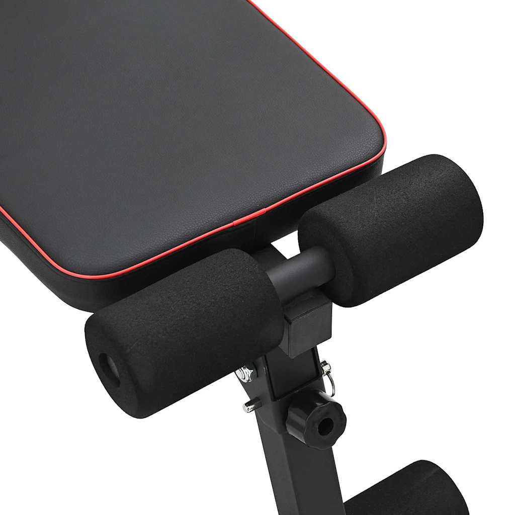 Weight Bench – Black Steel Home Gym Bench