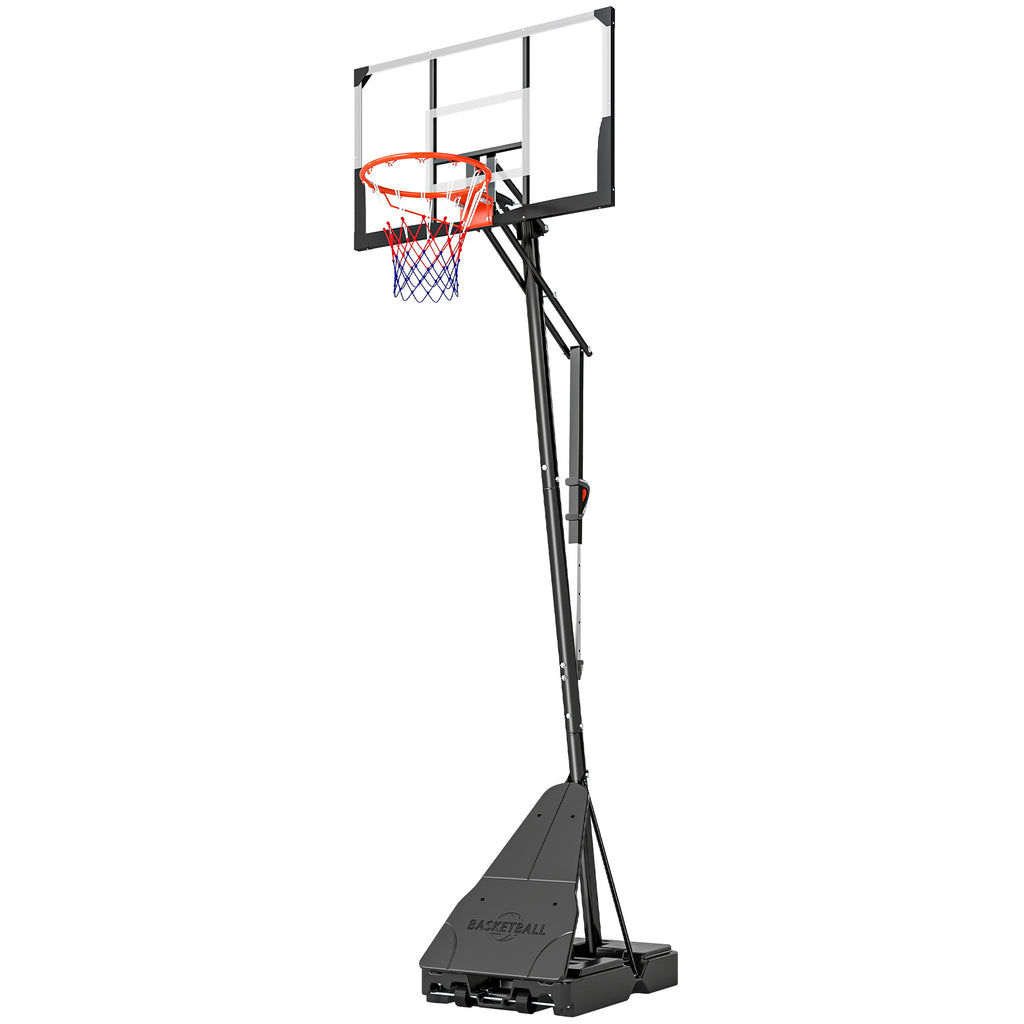 Portable Basketball Hoop – 8-10ft Adjustable, 47" Shatterproof Backboard