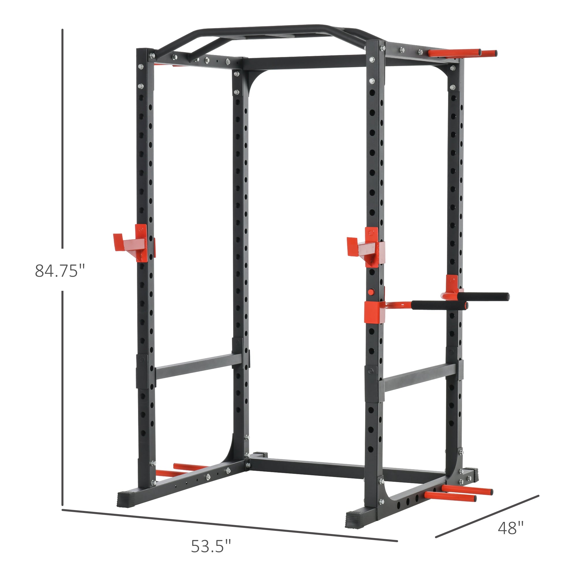 Adjustable Power Tower – Dip Station, Pull Up Bar & Squat Rack